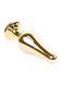 Анальная пробка BOSS SERIES HeavyFun Jawellery Gold, зелёная, 30 мм 64-00069 фото 6