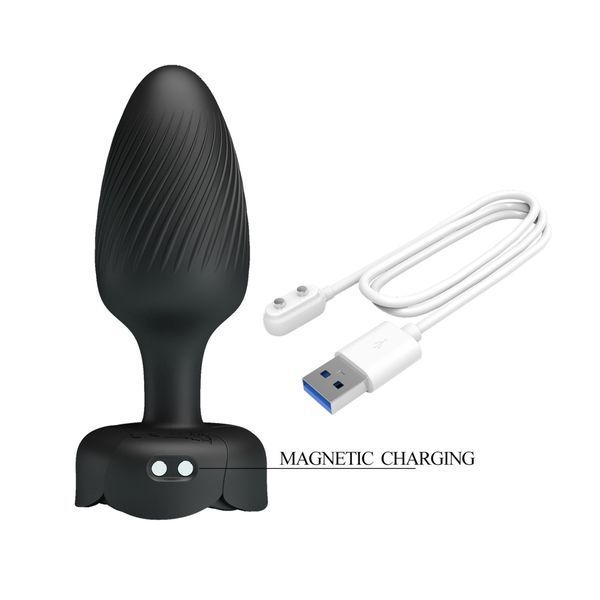 Анальна пробка з вібрацією PRETTY LOVE Varian, 10 Wibracji, Silikon BI-040182 фото