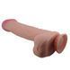 Фалоімітатор з мошонкою BAILE Sliding Skin, гнучкий, з присоскою, тілесний, 26 см BW-008103NRG фото 6