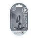 Анальная пробка Smooth Silicone Anal Plug, Medium, ганметал, 7,9 см / 3.1" 36-OU1018GUN фото 2