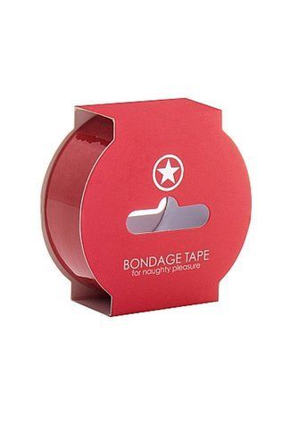 Бондажна стрічка Non Sticky Bondage Tape 17,5 м, червона 36-OUBT003RED фото