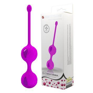 Вагінальні кульки Pretty Love Kegel Tighten Up II, фіолетові, діаметр 32 мм BI-014491 фото