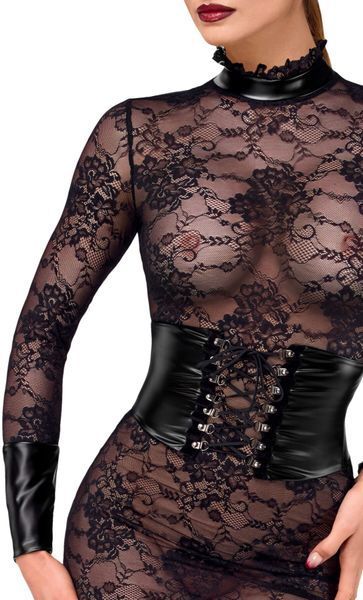 Сукня Noir Handmade F375 Noirelle Lace Corset Midi dress L SX4116 фото