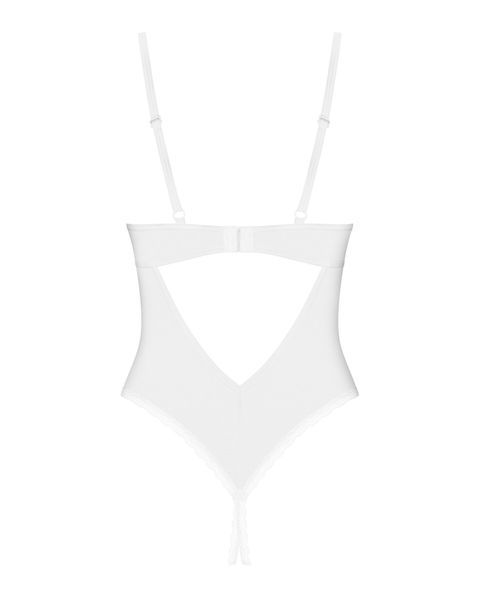 Боді з доступом Obsessive Alissium crotchless teddy, XS/S, ліф з м&rsquo;якою чашкою, високі трусики SX0597 фото