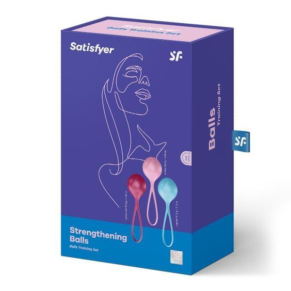 Набор вагинальных шариков SATISFYER Strengthening Balls, 3 шт 73-9016501 фото