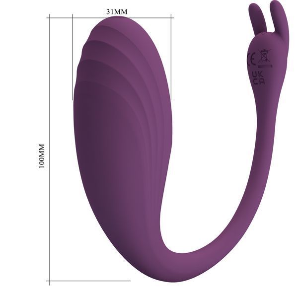 Вібратор PRETTY LOVE Catalina, 12 vibration functions Mobile APP Long-distance Control BI-014935HP-1 фото