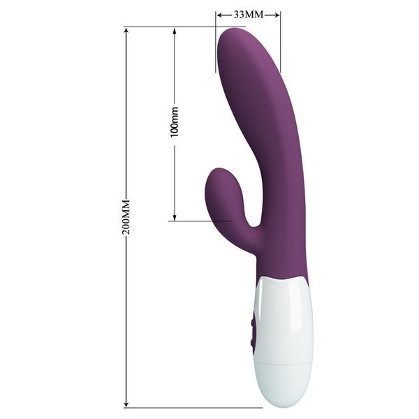 Вібратор PRETTY LOVE Alvis purple, 30 function BI-014263-A2 фото