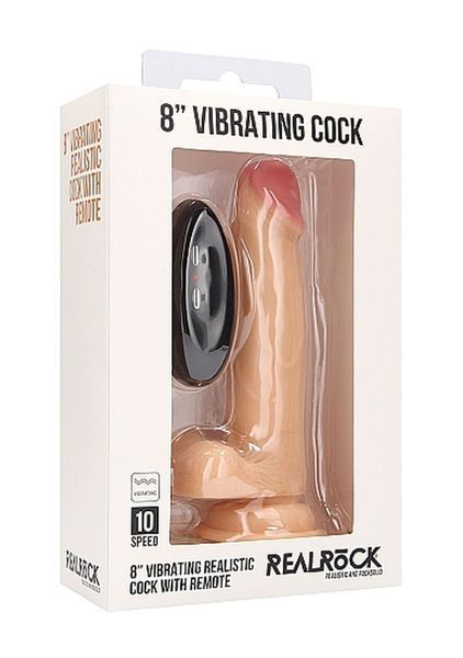 Вібратор Realistic Cock - 8 - With Scrotum - Skin 36-REA003SKN фото