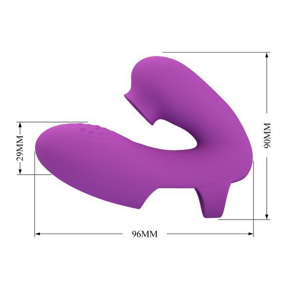 Вібростимулятор PRETTY LOVE Super Finger ATHENA Purple, 7 vibration functions 7 tapping functions BI-300031 фото Вібростимулятор PRETTY LOVE Super Finger ATHENA Purple, 7 vibration functions 7 tapping functions BI-300031 фото