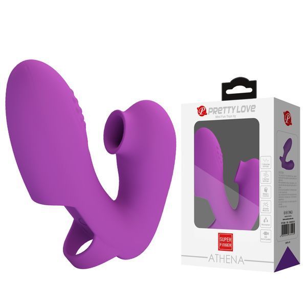 Вібростимулятор PRETTY LOVE Super Finger ATHENA Purple, 7 vibration functions 7 tapping functions BI-300031 фото Вібростимулятор PRETTY LOVE Super Finger ATHENA Purple, 7 vibration functions 7 tapping functions BI-300031 фото