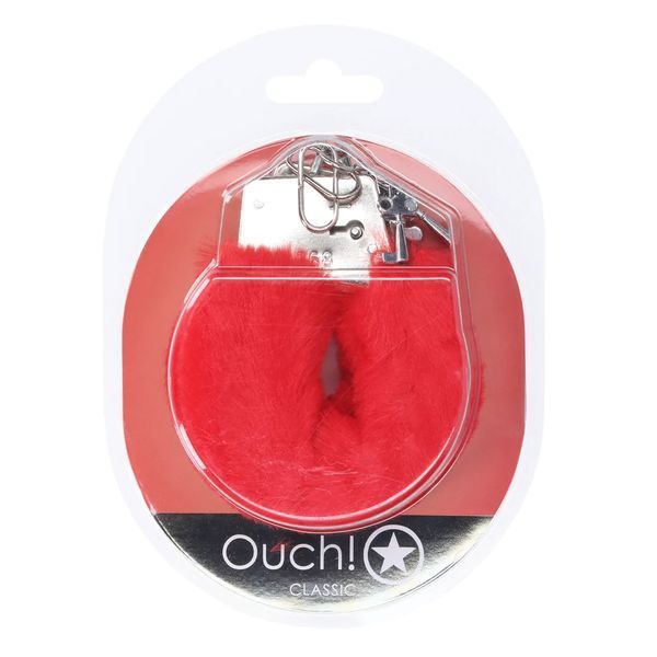 Наручники Classic Fluffy Handcuffs Red 36-OU1047RED фото
