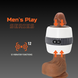 Мастурбатор з вібрацією EROSPACE Men's Play B3, біло-сірий 39-70347 фото 3