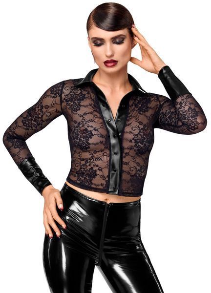 Блуза Noir Handmade F377 Noirelle Lace Button-up Shirt XS SX4118 фото
