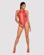Ажурний бодістокінг із ефектом шнурівки Obsessive B120 teddy red S/M/L, червоний SO7208 фото 3