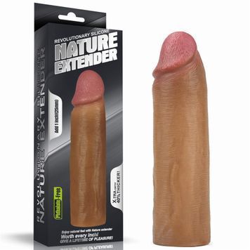 Насадка подовжуюча ADD 1 SILICONE EXTENDER Brown 66-LV4211 фото