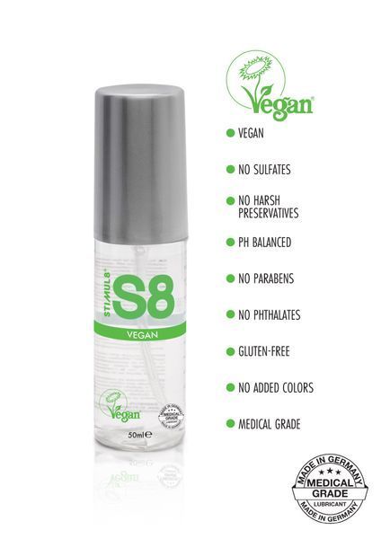 Лубрикант на водной основе Stimul8 S8 Vegan WB Lube, веганский, 50 мл 30-97424-50-509 фото