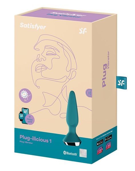 Анальна пробка з вібрацією Plug-ilicious 1 petrol 73-4003214 фото