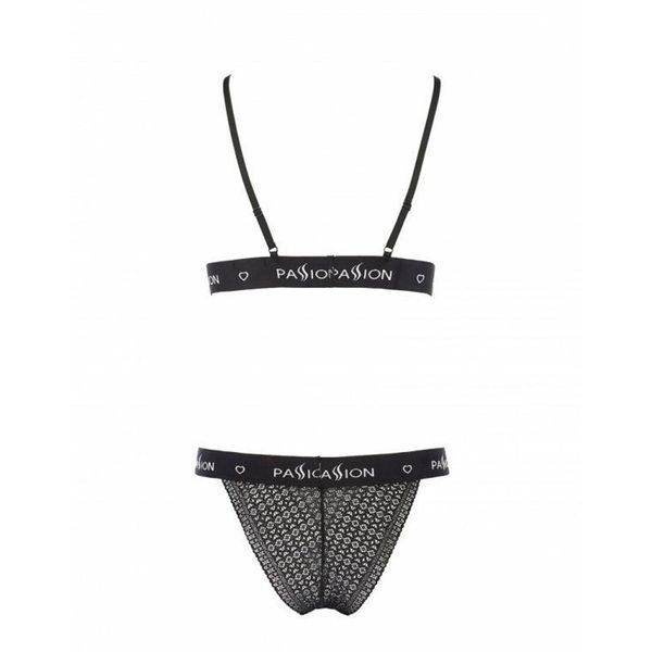 Комплект білизни Passion Exclusive GLAMISS SET L/XL, black PS27101 фото