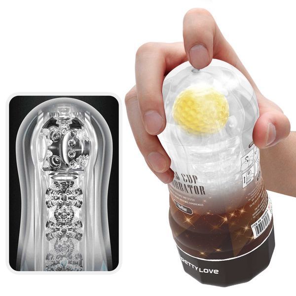 Прозорий мастурбатор вагіна PRETTY LOVE VACUUM CUP MASTURBATOR Stellar ABS TPR BM-009249N-2 фото