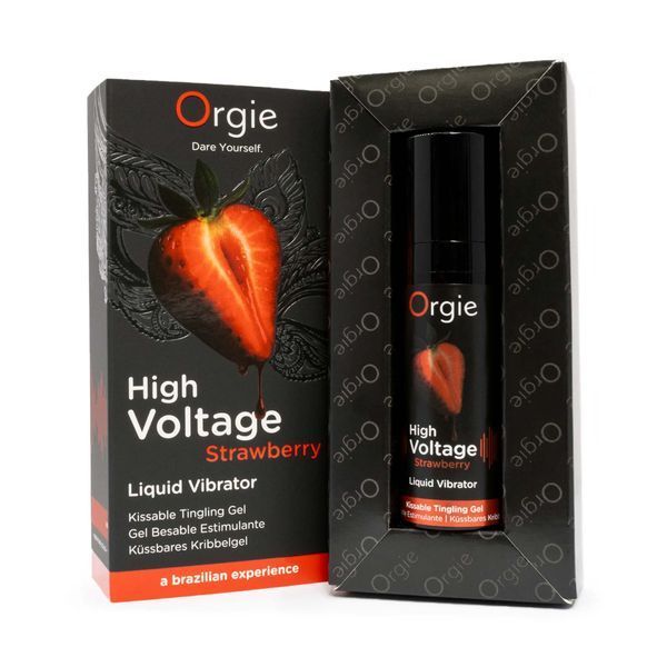 Рідкий вібратор ORGIE Sexy Vibe High Voltage, зі смаком полуниці, 15 мл 69-88028 фото