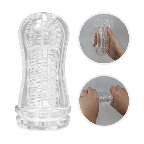 Прозорий мастурбатор вагіна PRETTY LOVE VACUUM CUP MASTURBATOR Stellar ABS TPR BM-009249N-2 фото