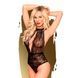 Боді з глибоким декольте та високими трусиками Penthouse - Toxic Powder Black S/M SO9599 фото 1