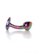 Анальна пробка BOSS SERIES Plug Jewellery Curved, металева, S, 25 мм 64-00149 фото 1