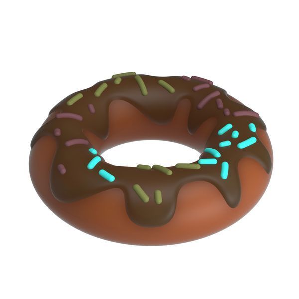 Кільце для члена Pretty Love Choco Super Donut Silicone Cock Ring BI-210344 фото