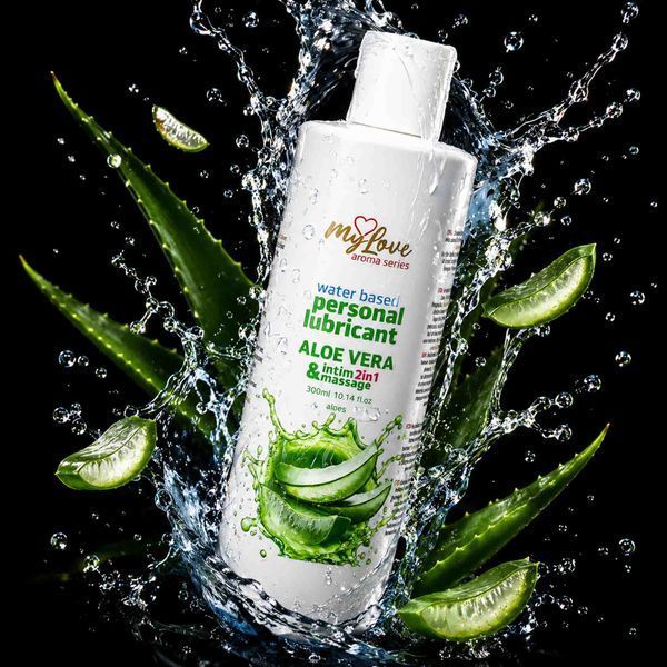 Водний лубрикант для інтимної близькості та масажу 2в1 MyLove Aroma Series Aloe Vera (Алое Вера) 101-0264 фото