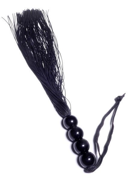Батіг Silicone Whip Black 14 - Fetish Boss Series 61-00042 фото