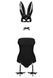 (SALE) Еротичний костюм кролика Obsessive Bunny costume S/M, black, боді, чокер, гартери, панчохи, маска SO7701 фото 3