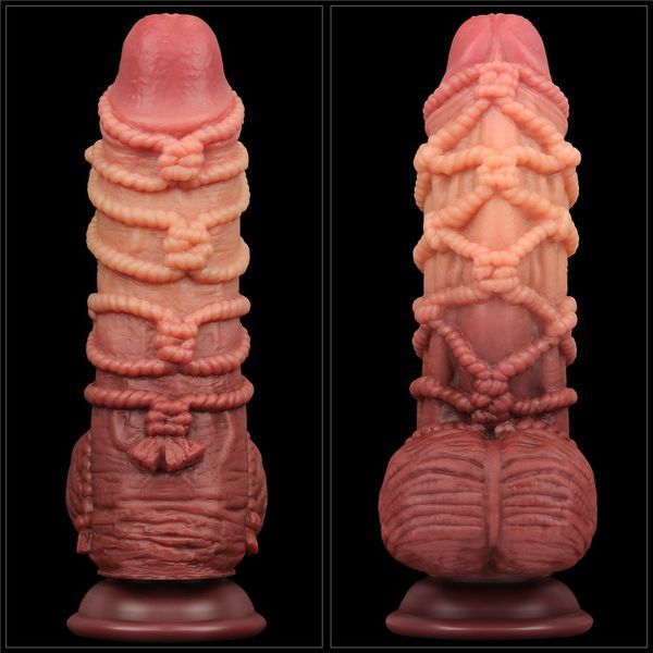 Фалоімітатор LOVETOYS Nature Cock, з присоскою, коричневий, 9,5" / 24 см 66-LV411071 фото