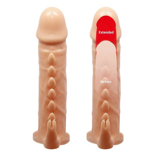Подовжуюча насадка на пеніс з кільцем PRETTY LOVE PENIS SLEEVE EMMIT BI-026246 фото