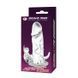 Насадка на член BAILE Brave Man Vibrating, прозора, 18х4 см BI-026204 фото 6