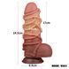 Фалоімітатор LOVETOYS Nature Cock, з присоскою, коричневий, 9,5" / 24 см 66-LV411071 фото 5