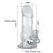 Насадка на член BAILE Brave Man Vibrating, прозора, 18х4 см BI-026204 фото 5