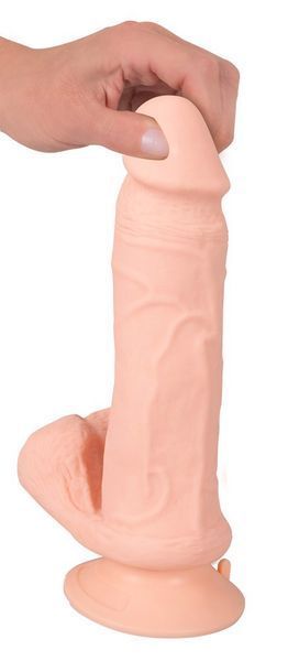 Реалістичний вібратор ORION Nature Skin Bendable RC, з мошонкою, присоскою та пультом керування, тілесний, довжина 20,8 см 42-05536700000 фото