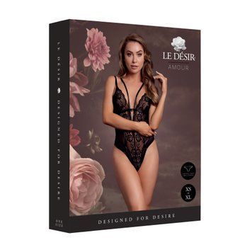 Еротичний боді Bodysuit with Adjustable Sliders 36-AMR006BLKOS фото