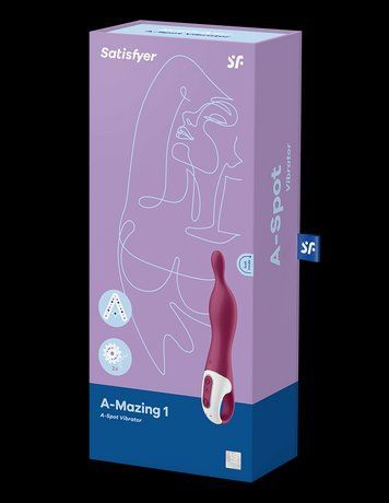 Вибратор для A-точки SATISFYER A-Mazing 1, бордовый 73-4018324 фото