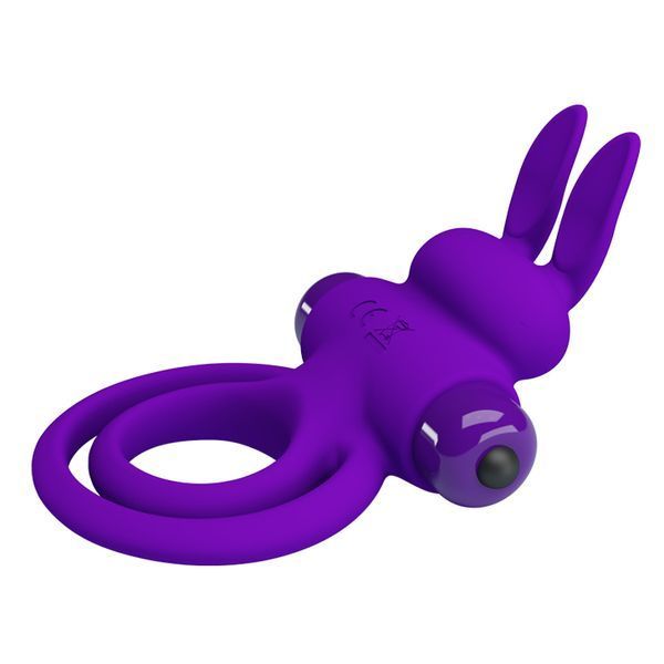 Ерекційне кільце з вібрацією PRETTY LOVE VIBRANT PENIS RING III Purple BI-210206-1 фото
