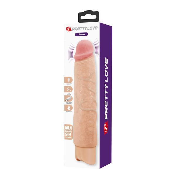 Вібратор Pretty Love Soren Realistic Vibrating Dildo BW-500083 фото