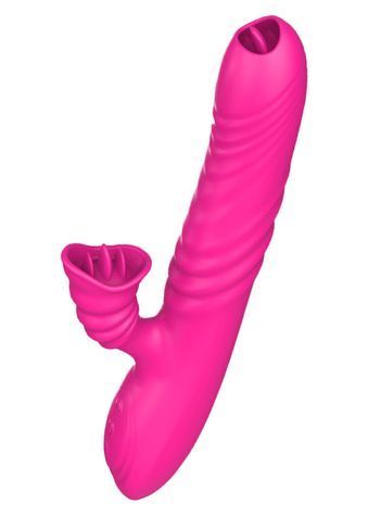 Вібратор Angelia USB 3 functions of thrusting / 20 vibrations Pink 26-00142 фото