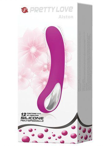Вібратор PRETTY LOVE ALSTON, USB, 12 function BI-014412 фото