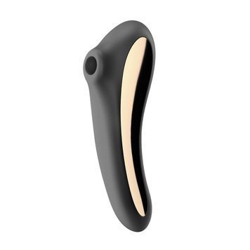 Вакуумный стимулятор клитора с вибростержнем SATISFYER Dual Kiss, черный 73-4003009 фото