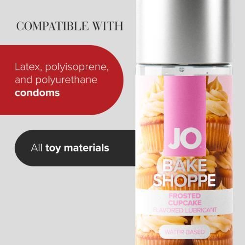 Оральный лубрикант на водной основе System JO Bake Shoppe, со вкусом ванильного капкейка с кремовой глазурью, 60 мл 55-121564 фото