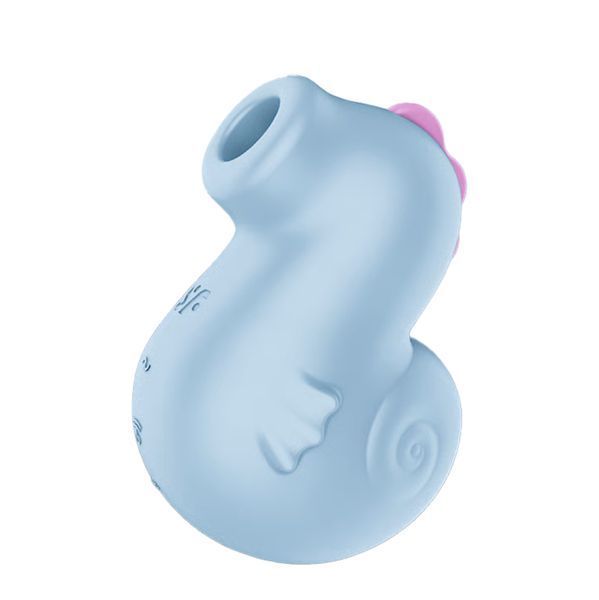 Вакуумный клиторальный стимулятор Satisfyer Sea Pony, ледяно-голубой, 10 см 73-4081335 фото