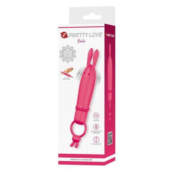 Вібростимулятор Pretty Love Delia Vibrating Bunny BI-300133 фото