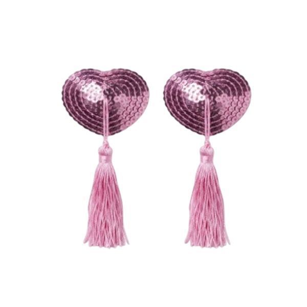 Пестис-сердечки з кісточками Art of Sex - Sparkling Hearts, рожевий SX4660 фото