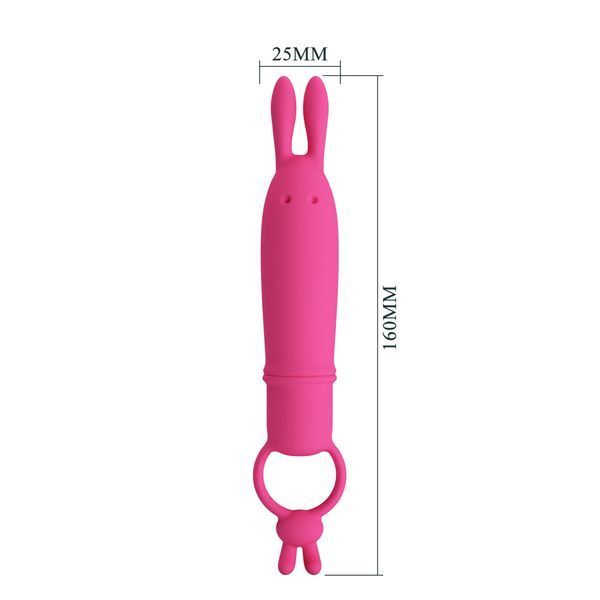 Вібростимулятор Pretty Love Delia Vibrating Bunny BI-300133 фото