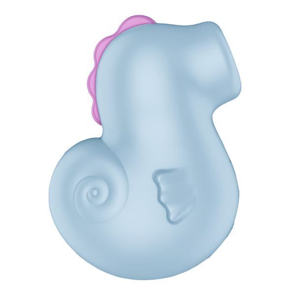 Вакуумный клиторальный стимулятор Satisfyer Sea Pony, ледяно-голубой, 10 см 73-4081335 фото